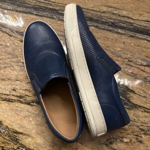 Vince Leather Slip-On Sneakers